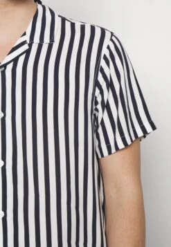 Pier One Camisa - Dark Blue/White -Pier One f04216a06fc842d38c3fc0f259374953