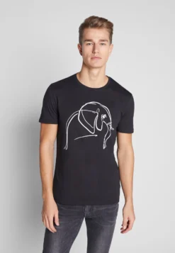 Pier One Camiseta Estampada - Black