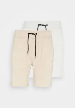 Pier One 2 Pack - Shorts - Grey/Beige -Pier One f4599e2dafe14214b9e4b26698b6585e