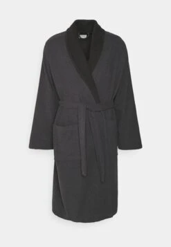 Pier One Shawl Towel Bathrobe - Albornoz - Dark Grey -Pier One fc899b7e716e4af0a060b8230c31bf9e