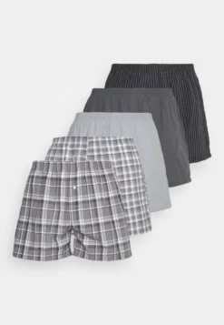 Pier One 5 Pack - Boxer - Black/Grey/White